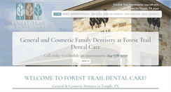 Desktop Screenshot of foresttraildental.com